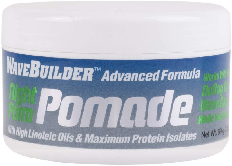 WaveBuilder Advanced Formula Night Form Pomade High Linoleic Oils and Maximum Protein Isolates 35 Oz