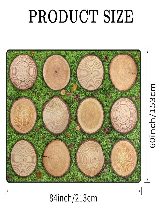 Engree Kids Rug, Classroom Carpets Playmat Rugs - 5x7 Ft Kids Carpet with Rubber Backing, Green Grass Tree Stump Classroom Seating Rug Play Mat Nursery Rugs for Children Bedroom Playroom Elementary -Seats 12 - Image 2