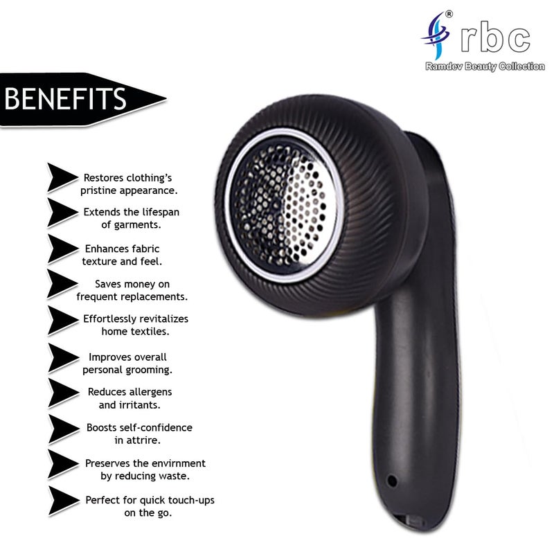RBC Lint Remover for Clothes Lint Shaver for Woolen Clothes Blanket Jackets Stainless Steel Blades Best Remover for Fabrics Portable Lint Shavers RBC 813 W 85cm - Image 5