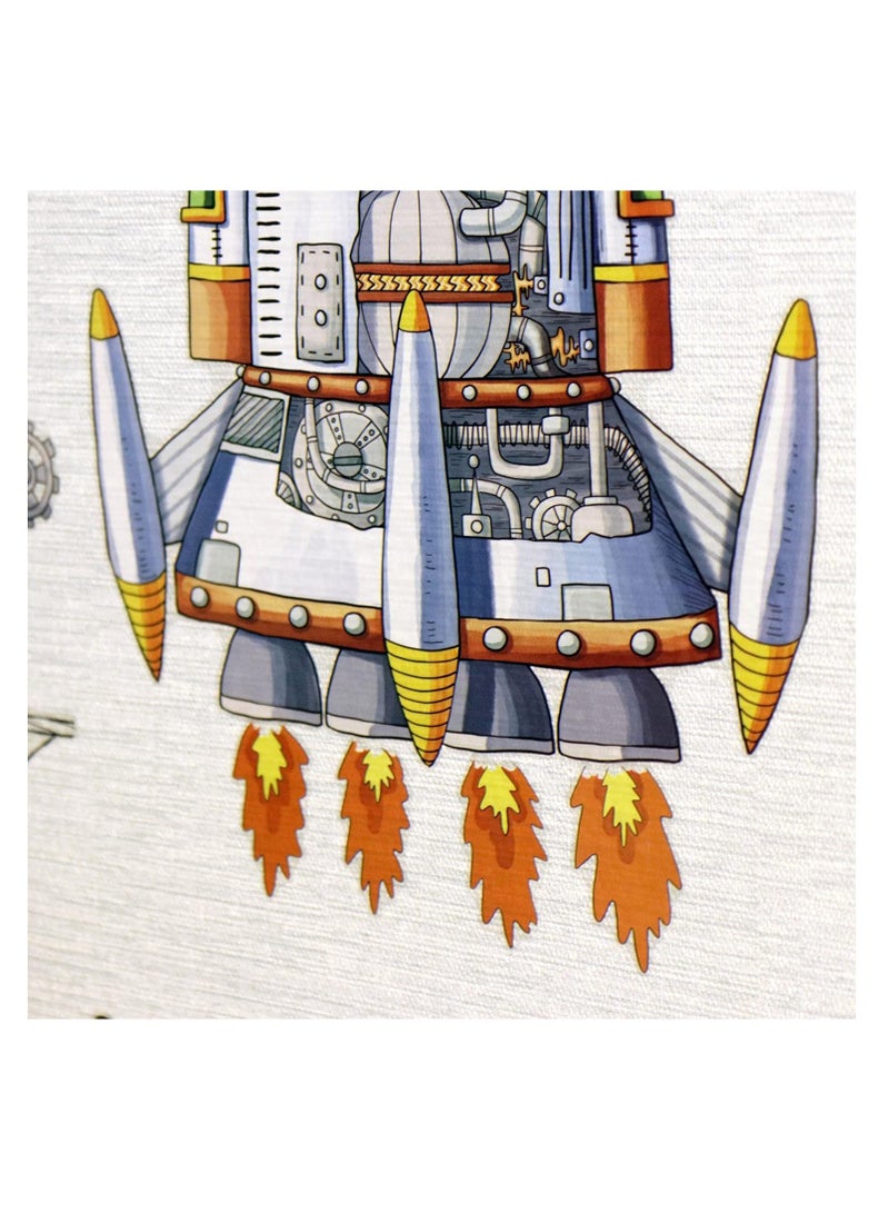 كول بيبي ملصق حائط مزخرف لقياس ارتفاع مسطرة قياس ارتفاع رائد الفضاء - Image 4