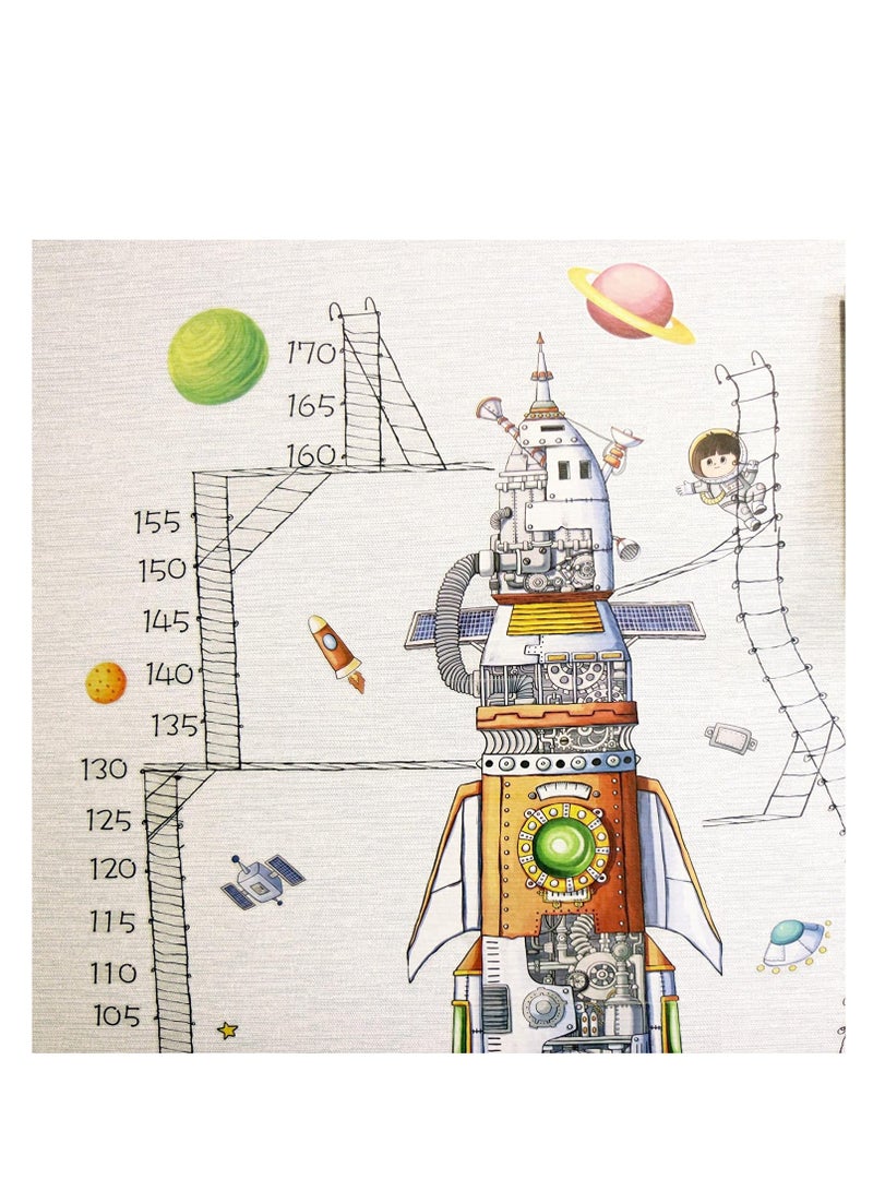 كول بيبي ملصق حائط مزخرف لقياس ارتفاع مسطرة قياس ارتفاع رائد الفضاء - Image 5