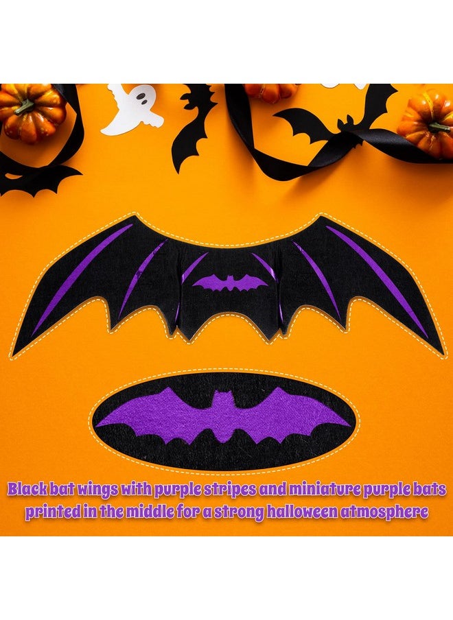 Reginary 6 Pcs Cat Halloween Costumes Set Funny Wizard Cat Clothes Cloak Wings Halloween Adjustable Cat Hats Bow Ties Neckties Halloween Ornament Bells  - Image 4