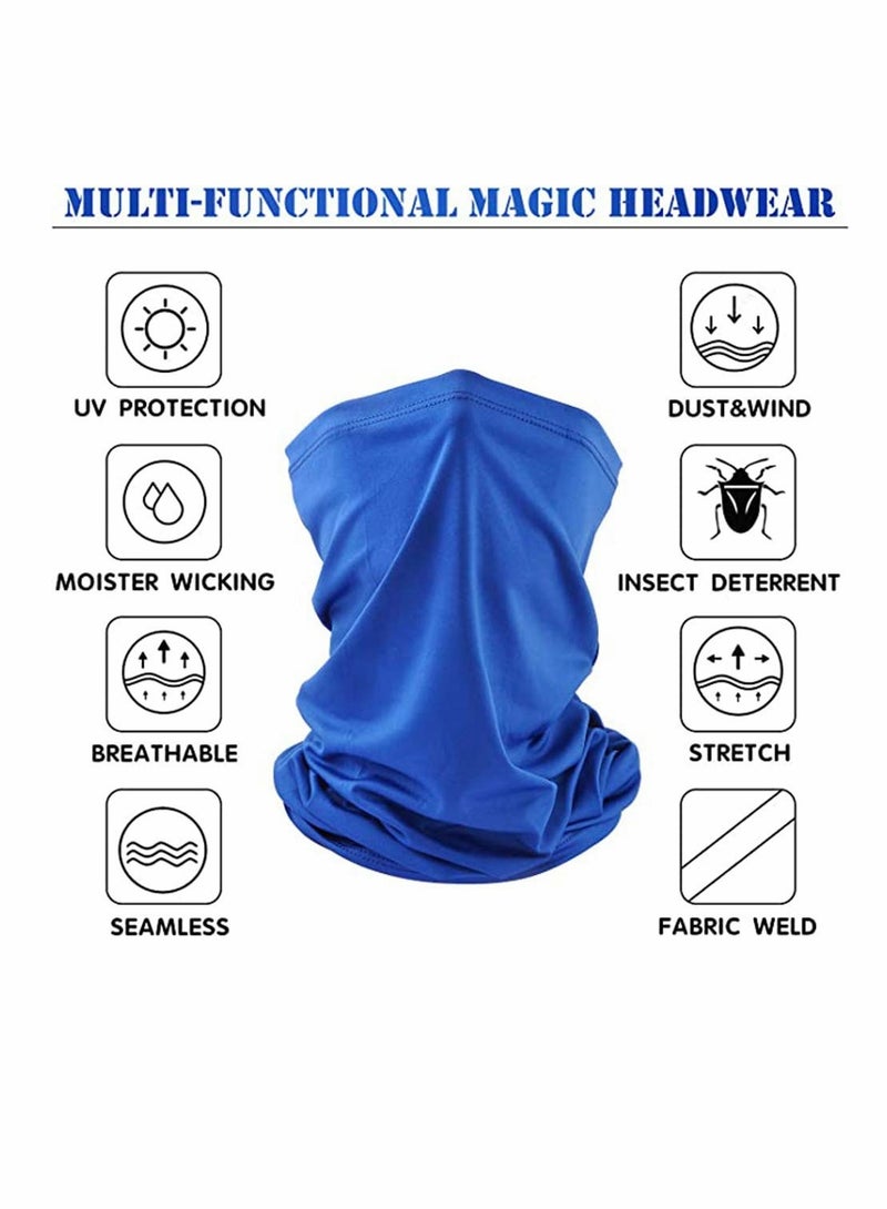 Zikra Neck Gaiter Face Scarf Mask 6 PCS Man Women Outdoor Sun UV Protection Windproof Sunscreen Breathable Bandana Balaclava Dust for Fishing Hiking Running Cycling - Image 2