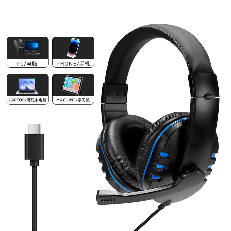 Cross-Border Best-Seller H Series 722 Wired Gaming Headset with Microphone for PC and Online Classes