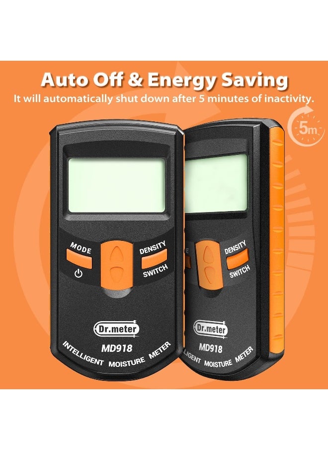 Dr.Meter Dr.meter Pinless Wood Moisture Meter, Upgraded Version Inductive Pinless Tools Intelligent Moisture Meter Digital Moisture Meter for Wood  - Image 5