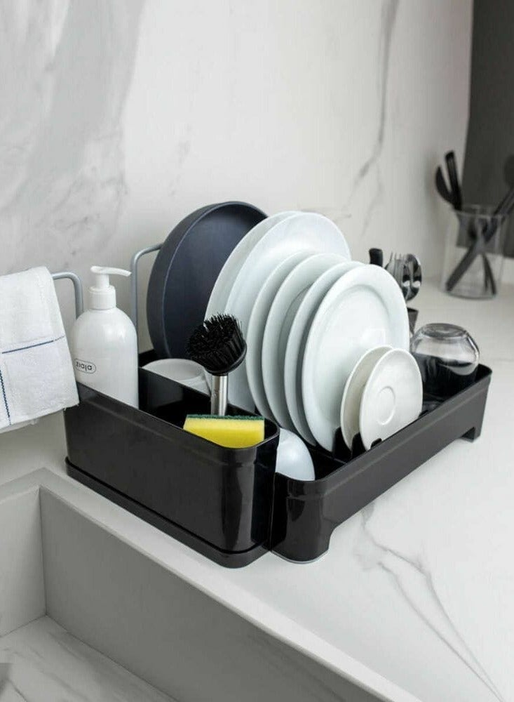 بريمانوفا رف أطباق المطبخ كيف من البلاستيك بريمانوفا 40 x 20 x 35 سم  باللون الاسود - Image 3