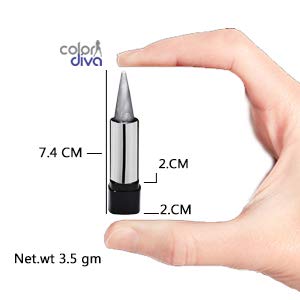 Color Diva Smudge Proof Kajal, Silver, Shade-102, 4.5g - Image 3