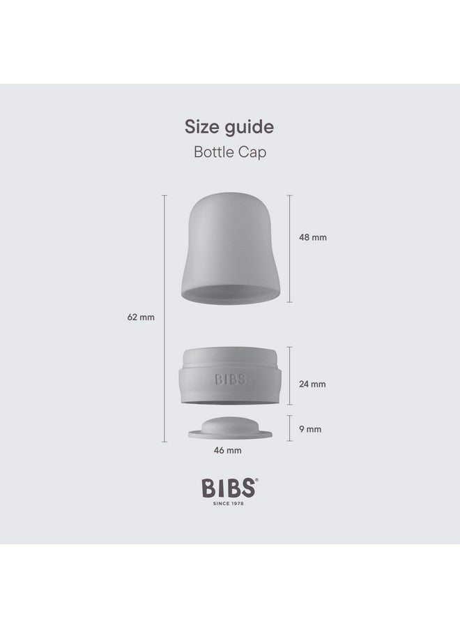 بيبس مجموعة أغطية زجاجات BIBS - خالية من مادة BPA، آمنة للاستخدام في غسالة الأطباق، ألوان قابلة للتخصيص، تتضمن غطاءً، وقفل حليب، وغطاءً لولبيًا - متوافقة مع زجاجات BIBS (تباع منفصلة) - بنفسجي - Image 2
