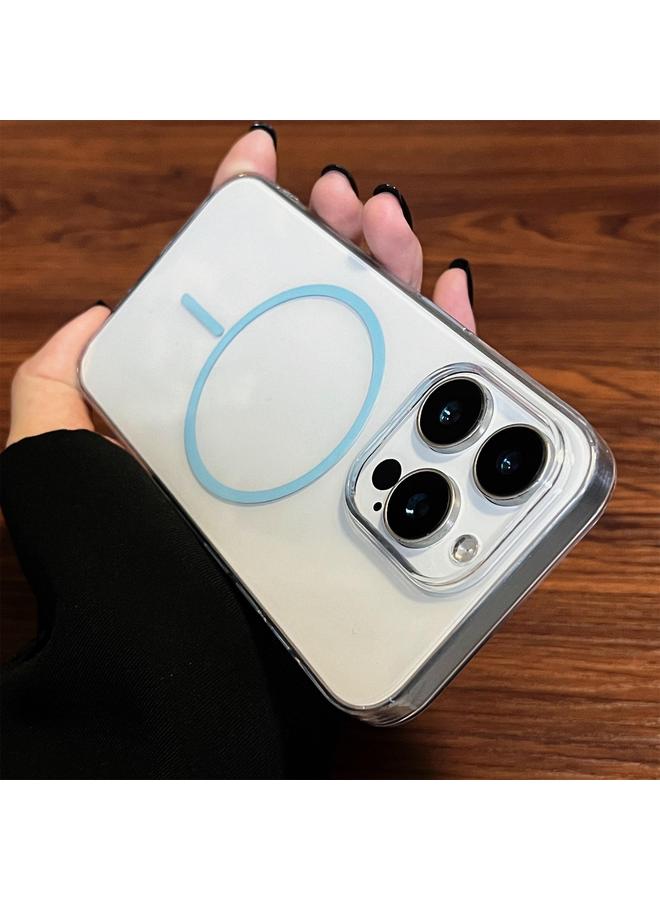 إيروريكس جراب لهاتف iPhone 15 Plus / 14 Plus بلون شفاف من البولي كربونات، جراب هاتف دائري رفيع من MagSafe - Image 2