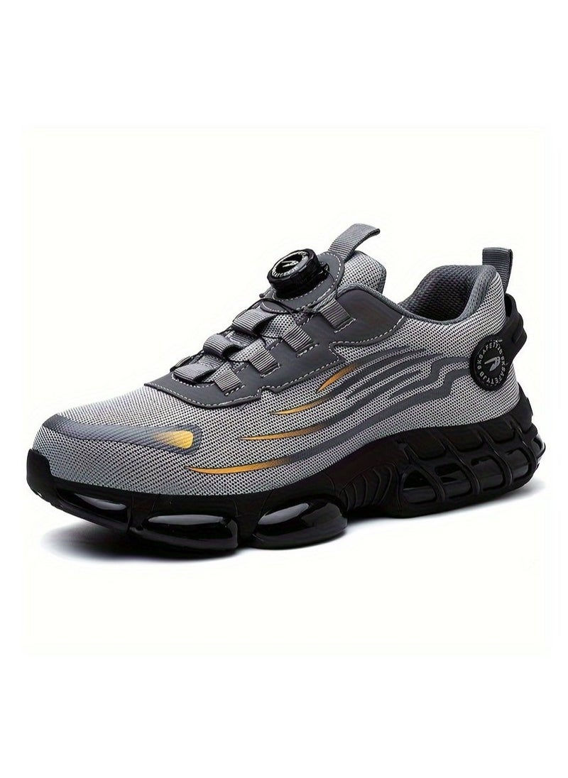 Verci - Unisex Professional Steel Toe Puncture Proof Work Boots Comfy Non Slip Cushioned Shock Absorption Safety Shoes Men's Outdoor Footwear (42 EUR) - Image 1