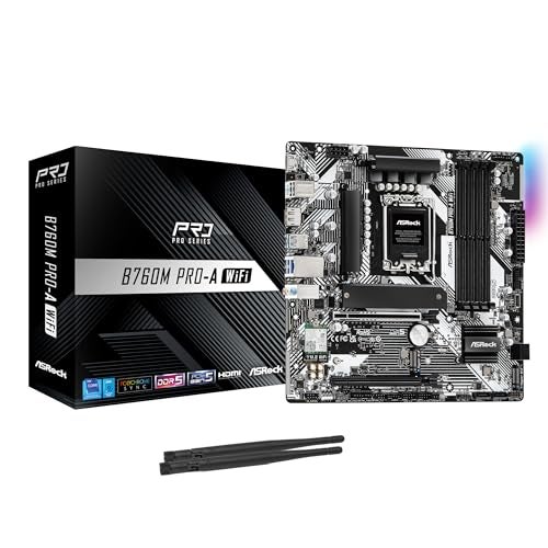 ASRock B760M Pro-A WiFi LGA1700 M-ATX Motherboard - Image 1