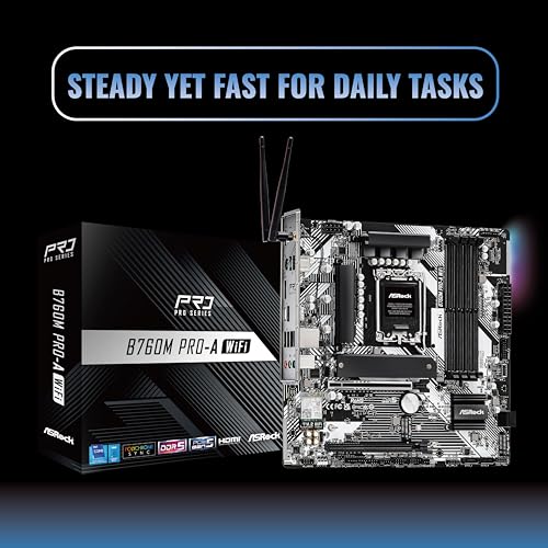 ASRock B760M Pro-A WiFi LGA1700 M-ATX Motherboard - Image 3