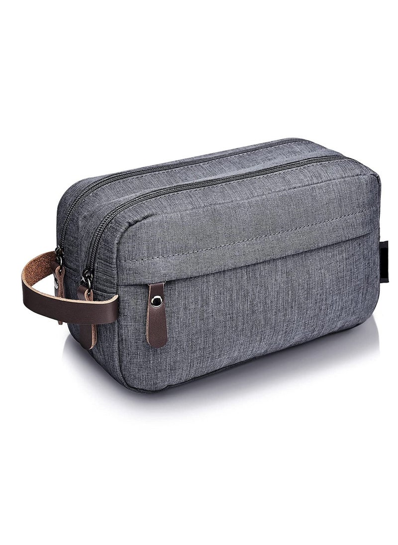 Excefore Toiletry Bag, Toiletry Waterproof Hanging Bag, Oxford ClothTravel Organizer Cosmetic Bag, Necessaries Case Wash Toiletry Bag, Lightweight Travel Shaving, for Men and Women (Gray)  - Image 1