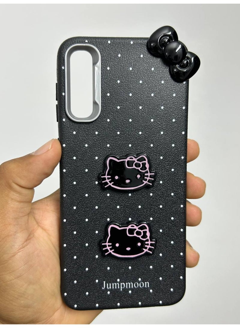 Jumpmoon Dotted Kitty Bow Back Case Compatible with Samsung A50 - Image 3