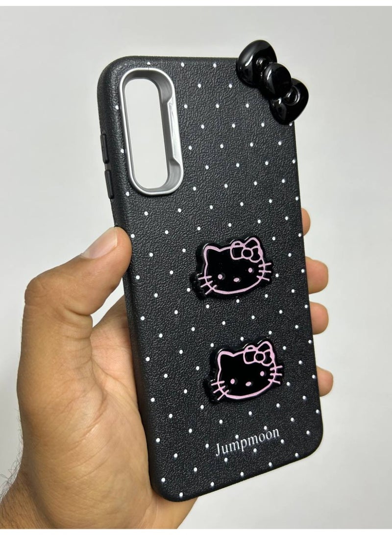 Jumpmoon Dotted Kitty Bow Back Case Compatible with Samsung A50 - Image 2