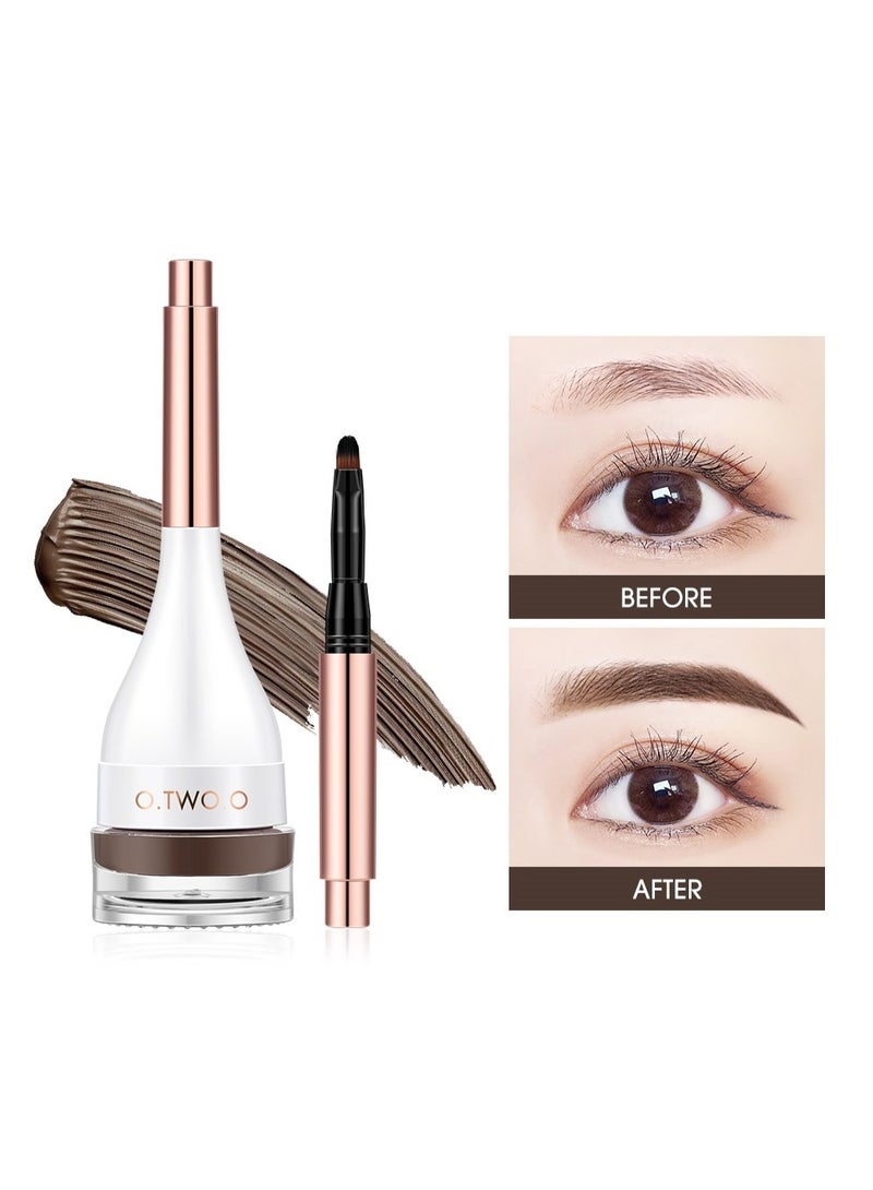 OTWOO 4-Color Eyebrow Cream – Waterproof 3D Brow Shaping Gel (CHESNUT BROWN,#3) - Image 3