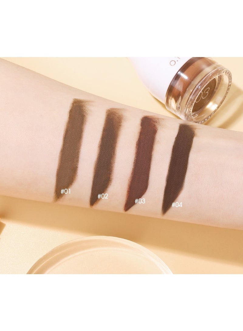 OTWOO 4-Color Eyebrow Cream – Waterproof 3D Brow Shaping Gel (CHESNUT BROWN,#3) - Image 5