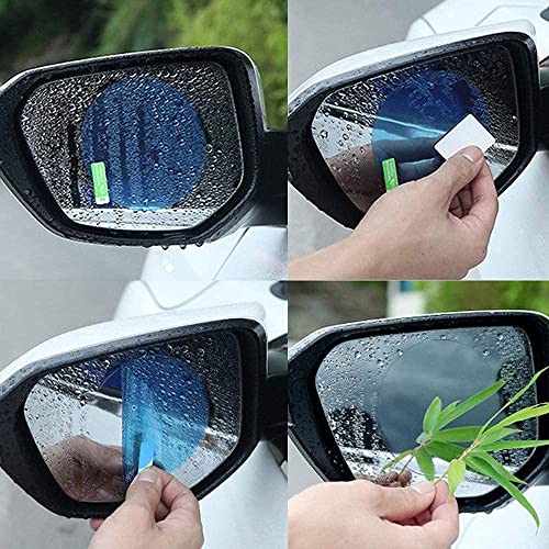 AUGEN HD Anti-Water, Anti-Mist, Anti-Fog, Waterproof Oblong Rearview Side Mirror Protective Film for Cars, Trucks - 95 X 95mm (Pack of 1 Set) - Image 5