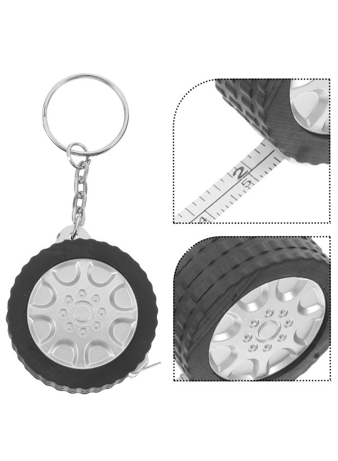 HY 100CM Mini Retractable Tape Measure – Keychain with Steel Ruler for Construction Home Office Use Portable Lightweight Design Markings - Image 3