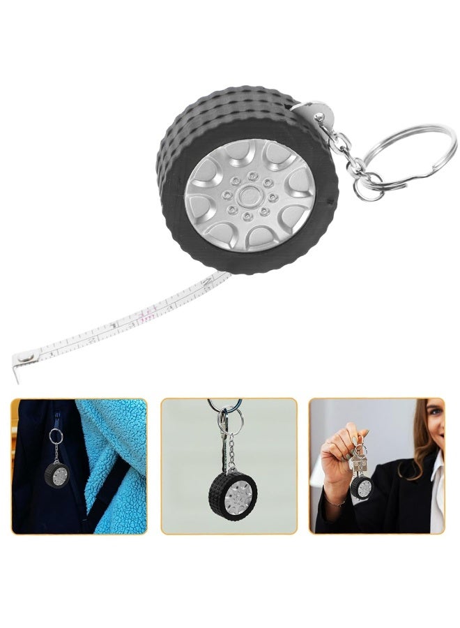 HY 100CM Mini Retractable Tape Measure – Keychain with Steel Ruler for Construction Home Office Use Portable Lightweight Design Markings - Image 4