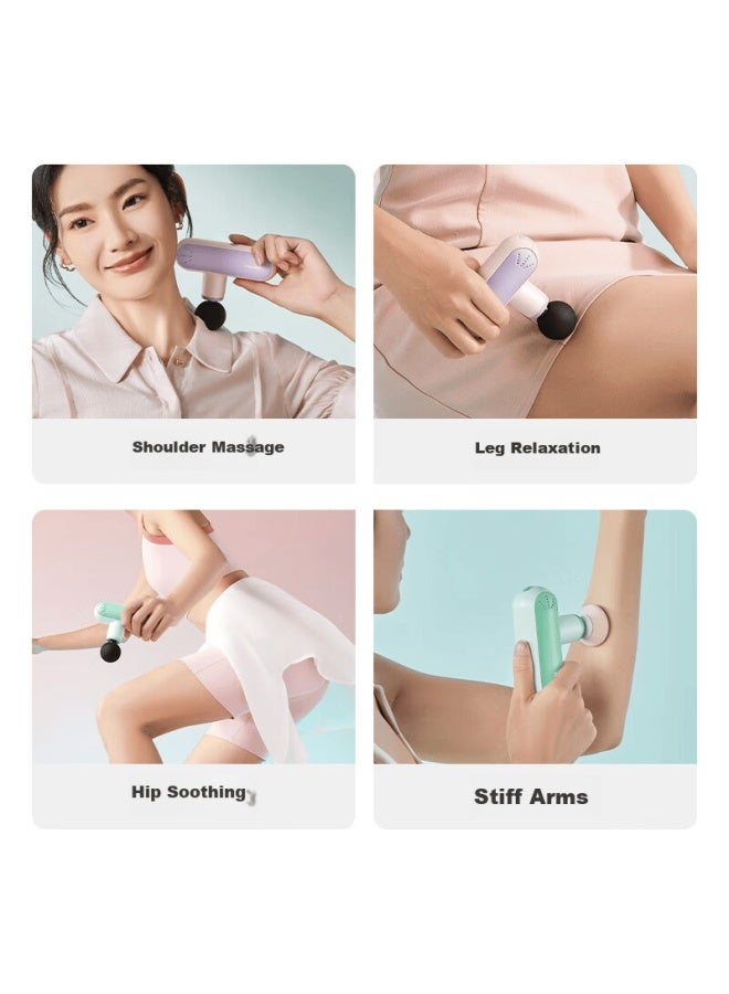 Beoka Mini Massage Gun, Portable Mini Sports Fitness Deep Muscle Relaxation Massager, Gift For Boyfriend Or Girlfriend, New Year Present, S1-lime Sea Salt - Image 3