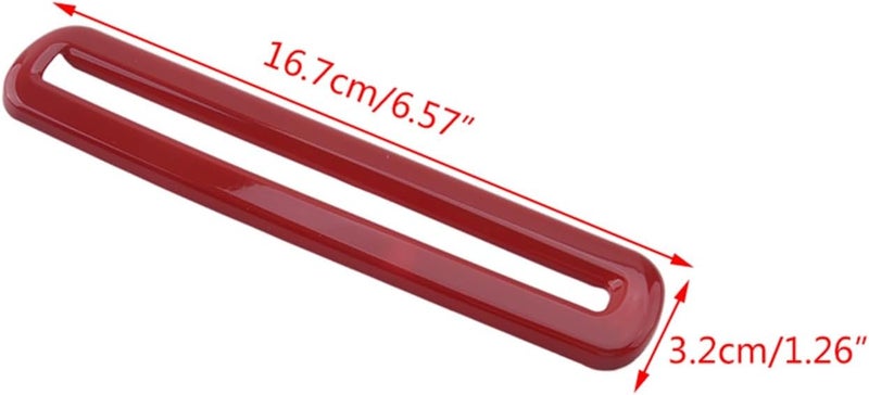 DEMULAX Red Door Air Outlet Vent Trim Cover for Dodge Challenger - Image 2