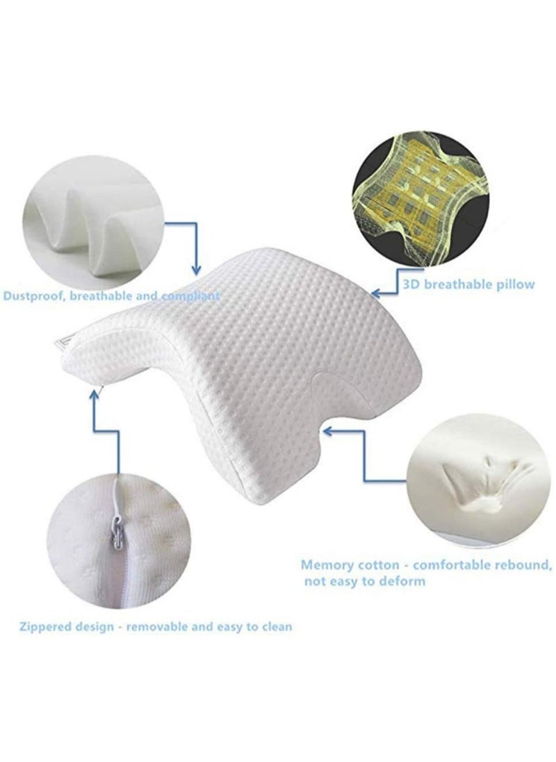 Memory Foam Pillow with Arm Hole,Anti-Hand Numb Desk Nap Sleeping Pillow Multifunction Health Neck Couple Pillow 2019 Patent, - Image 5