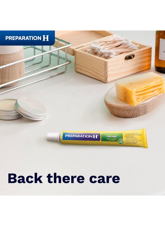 Preparation H Preparation H Hemorrhoid Symptom Treatment Cream (2 x 1.8 Ounce Tube), Maximum Strength Multi-Symptom Pain Relief with Aloe  - Image 2