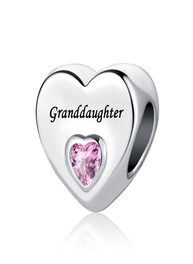 QeenseKc Love You Grandaughter Heart Charm Compatible With Pandora Bracelet Women Present - Image 1