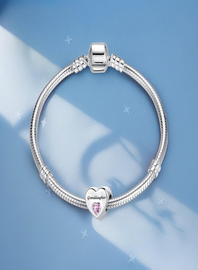 QeenseKc Love You Grandaughter Heart Charm Compatible With Pandora Bracelet Women Present - Image 3