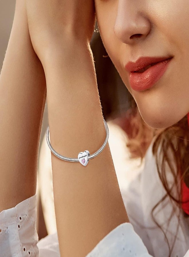 QeenseKc Love You Grandaughter Heart Charm Compatible With Pandora Bracelet Women Present - Image 5