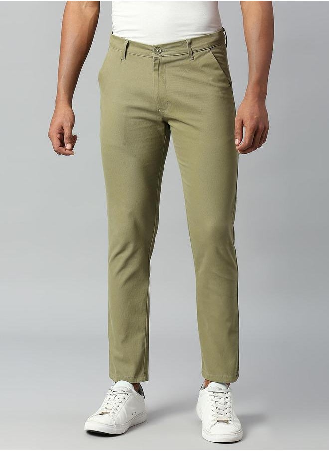 Dennis Lingo Tapered Fit Chinos Trousers by Styli  - Image 3
