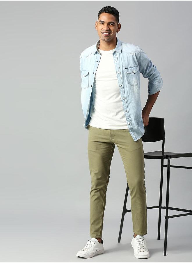Dennis Lingo Tapered Fit Chinos Trousers by Styli  - Image 2