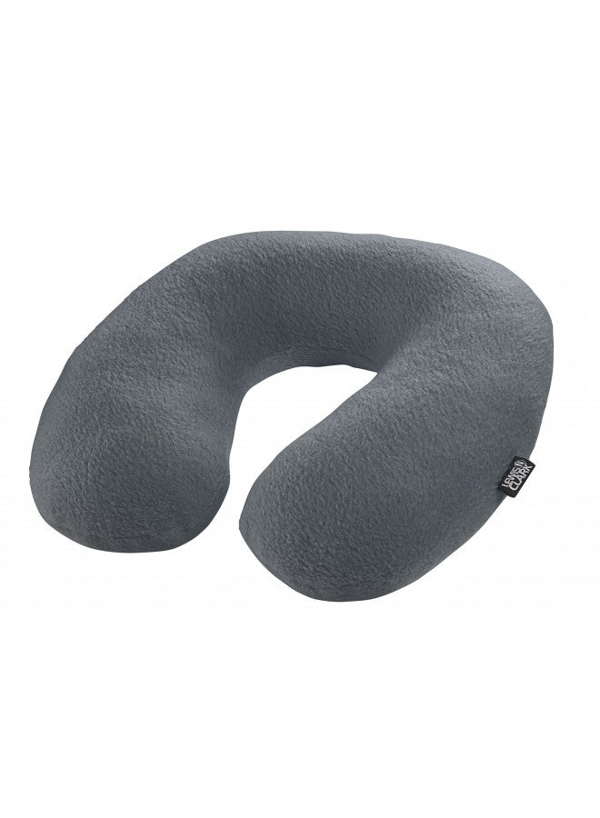 Lewis N. Clark Lewis N. Clark Comfort Neck Travel Pillow: Airplane Pillow and Cervical Neck Pillow for Kids + Adults, Contour Pillow with Neck Support - Gray