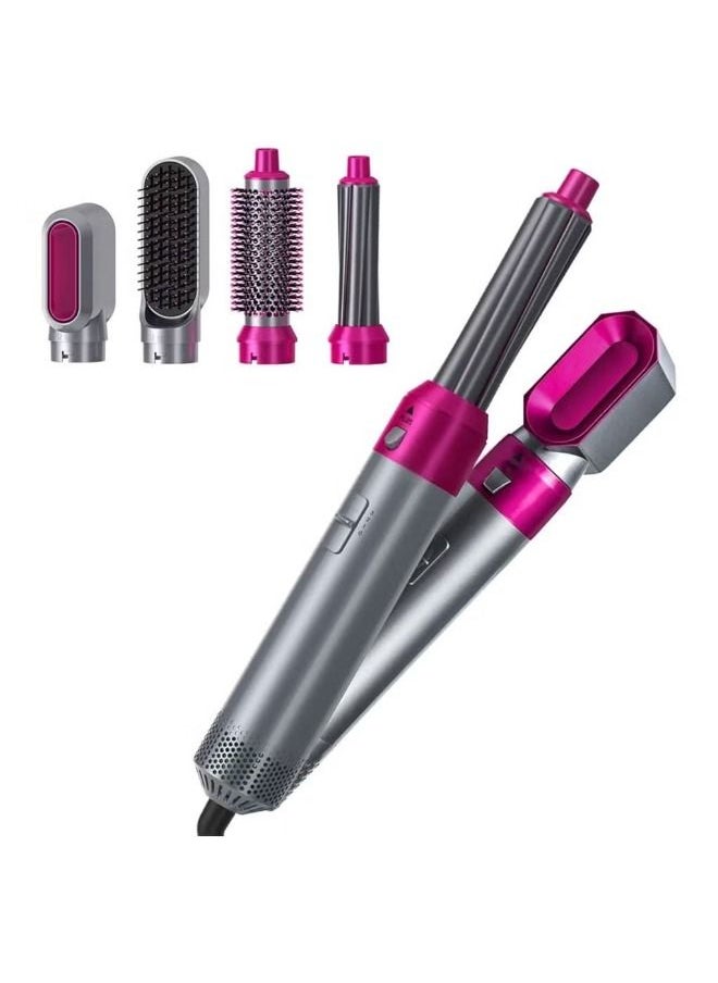 ACLIX 5 in 1 Hot Air Styler Curler Brush Negative Ionic Hair Straightener Hot Air Styler Hair Brush Curl & Styler Hair Dryer Comb Ideal Curly Hair  - Image 1