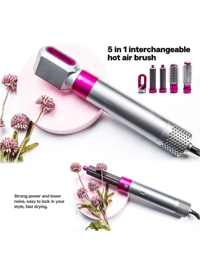 ACLIX 5 in 1 Hot Air Styler Curler Brush Negative Ionic Hair Straightener Hot Air Styler Hair Brush Curl & Styler Hair Dryer Comb Ideal Curly Hair  - Image 3