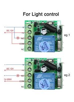 NIBEMINENT 4-Piece Wireless Remote Control Switch Set Black/Silver  - Image 5