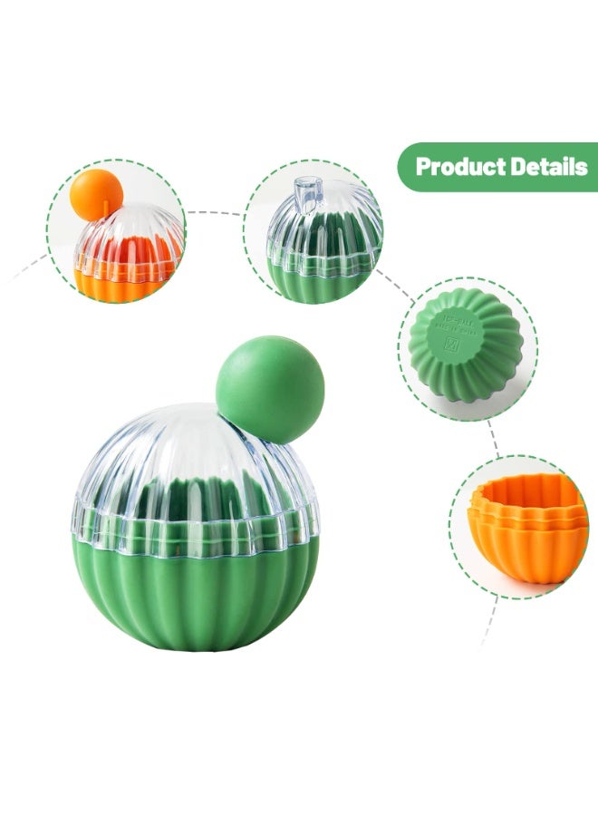 Silicone Ice Ball Maker, Round Sphere Ice Cube Tray, BPA-Free Reusable for Whisky & Cocktails, Orange - Image 4