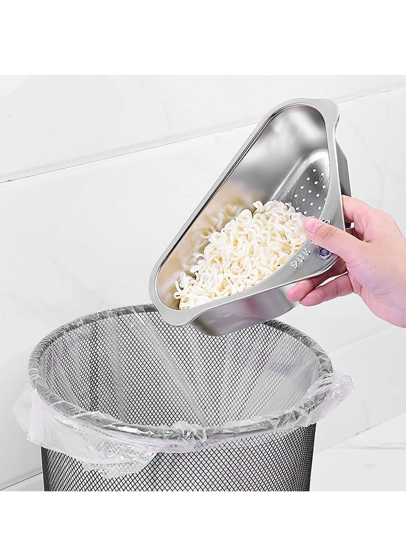 SYOSI Stainless Steel Sink Strainer Basket Triangle Sink,Triangle Sink Drainer Basket for Sink Food Strainer or Storage Rack - Image 5