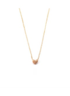 Gold Heart Titanium Steel Necklace
