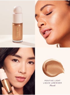 Rare Beauty Rare Beauty by Selena Gomez Positive Light Liquid Luminizer Highlight Flaunt - Bronze Gold 15ml  - Image 2