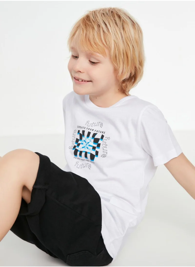 trendyol Kids Slogan T-Shirt