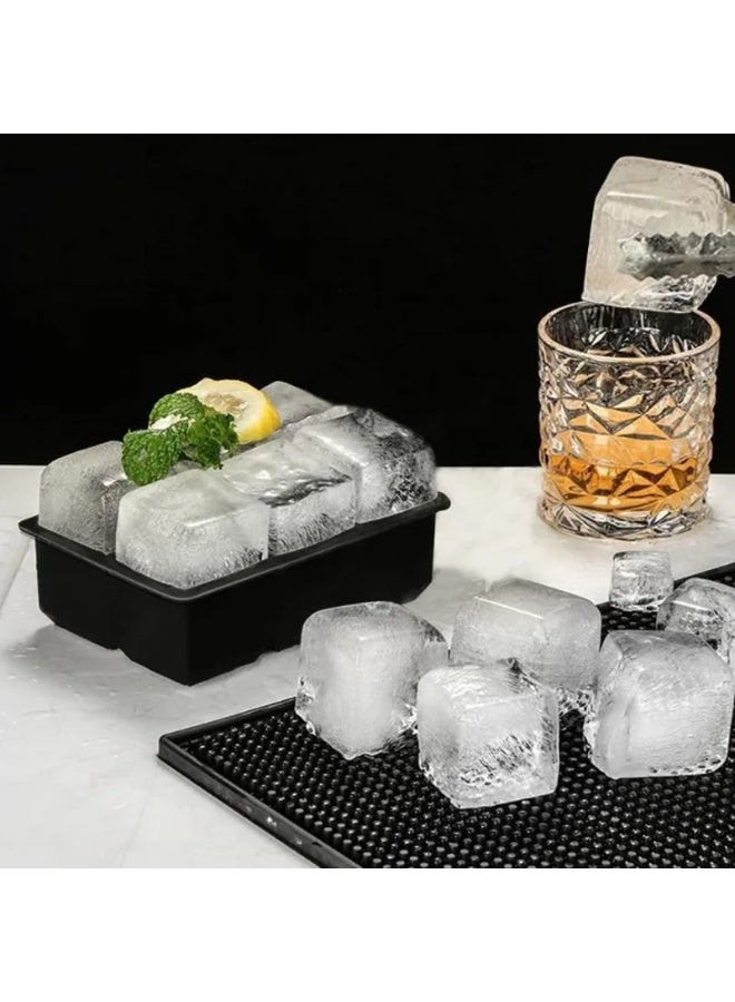 10-Piece Silicone Ice Cube and Ice Ball Maker Mold Set for Freezer Cocktails - Image 4