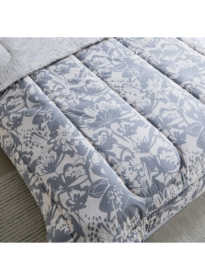 Home Box Aurora Heya 5-Piece Printed Cotton King Comforter Set 240 x 220 cm