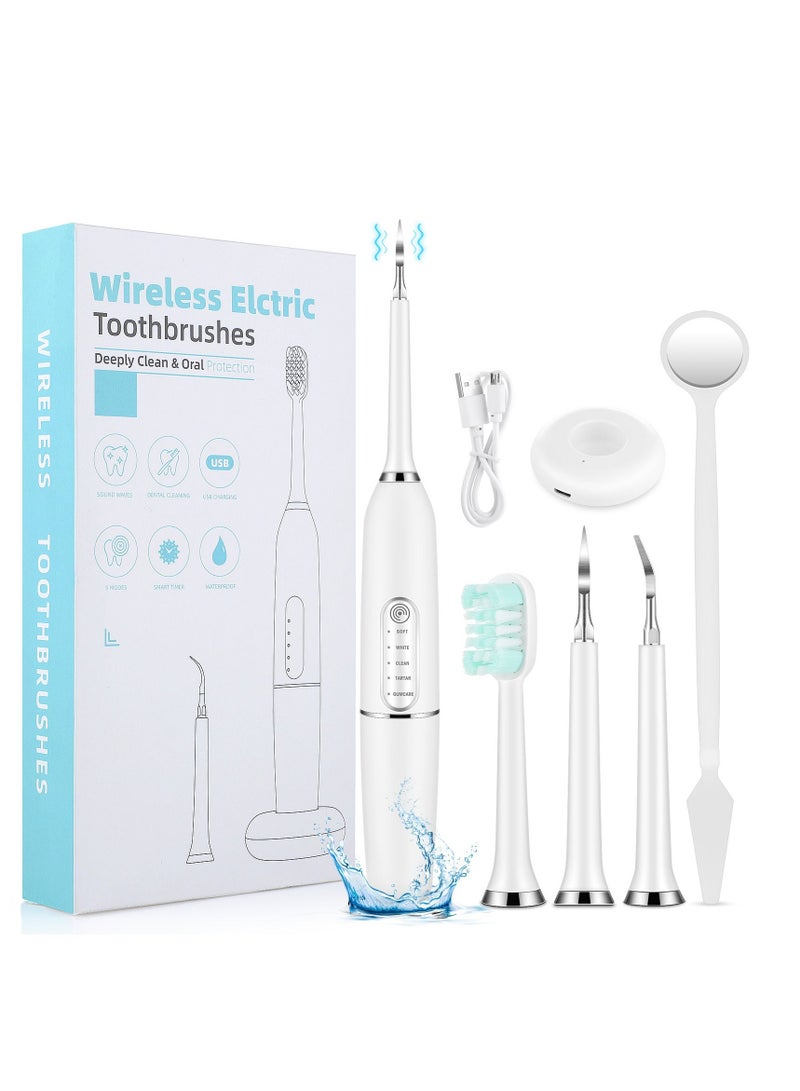 WIRELESS Smart Sonic Dental Cleaner Remove Calculus 5 Cleaning Modes, Touch Electric Toothbrush - Image 1