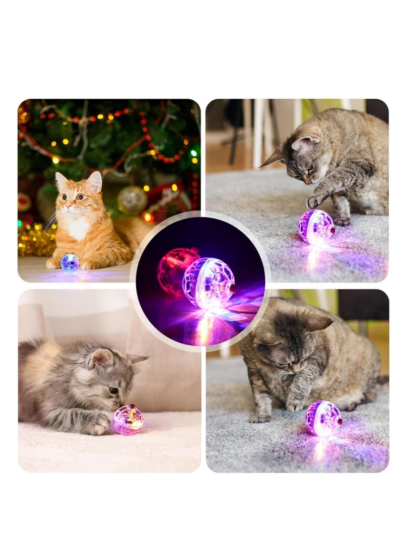 Cat Toy Ghost Hunting Motion Balls 3 Pieces: Cat Ball with LED Light, Flashing Cat Ball Movement Balls Pet Toy Interactive Cat Ball Toy Paranormal Equipment