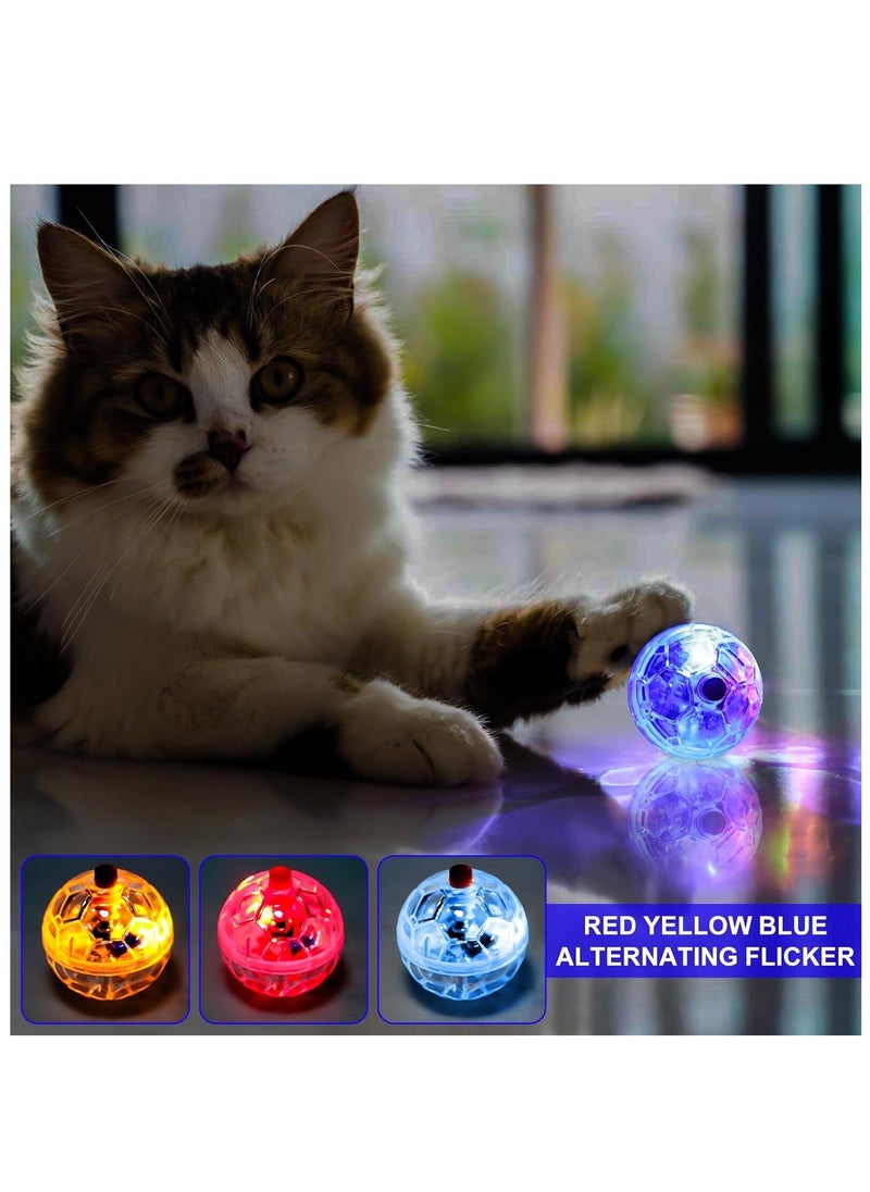 Cat Toy Ghost Hunting Motion Balls 3 Pieces: Cat Ball with LED Light, Flashing Cat Ball Movement Balls Pet Toy Interactive Cat Ball Toy Paranormal Equipment