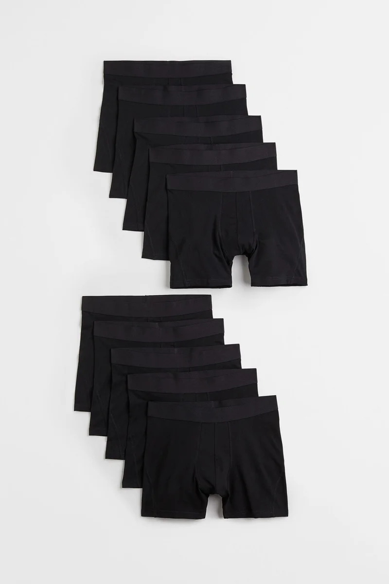 H&M 10-pack cotton mid trunks