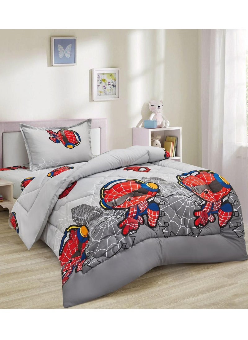 Ming Li Soft and fluffy medium fill 3-piece baby bedding comforter set, one size for boys and girls, printed and stitched pattern  - Image 1