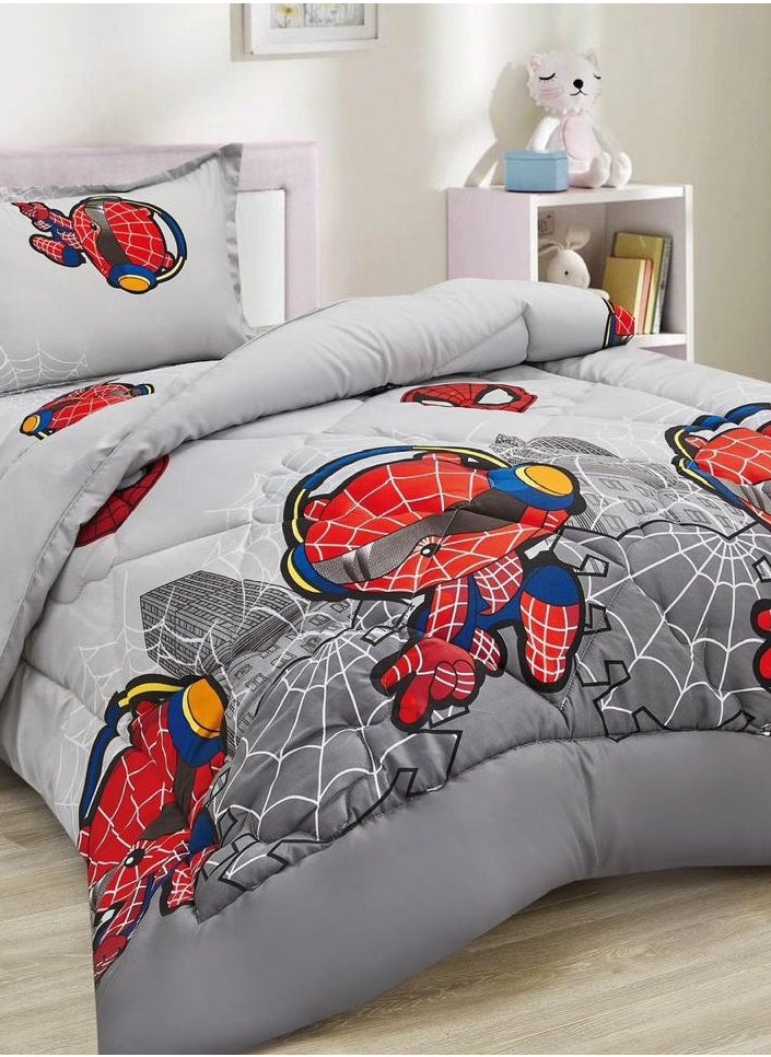 Ming Li Soft and fluffy medium fill 3-piece baby bedding comforter set, one size for boys and girls, printed and stitched pattern  - Image 2